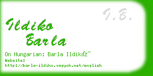 ildiko barla business card